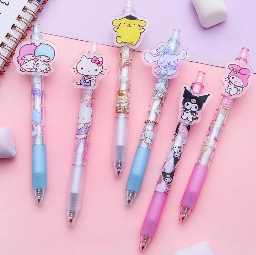 Brand new set of 6 Saniro characters pen.